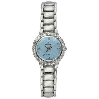 Peugeot Womens Crystal Silvertone Watch