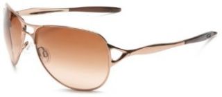Oakley Womens Hinder Aviator Sunglasses,Rose Gold Frame