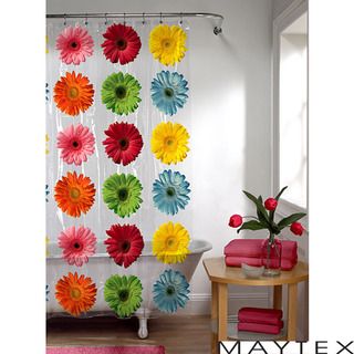 Maytex Gerber Daisy Shower Curtain