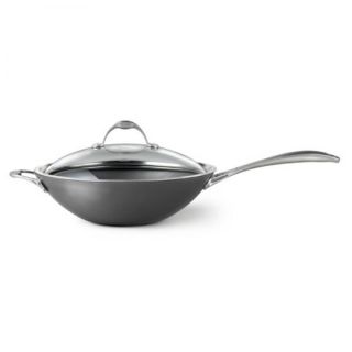Calphalon One Nonstick 12 Inch Flat bottom Wok with Glass Lid