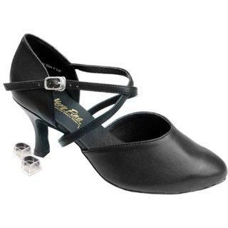Shoes Style 9691 Bundle with Plastic Dance Shoe Heel Protectors 2.5