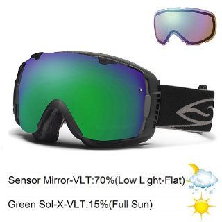 Smith Optics I/O Goggle (Black Frame, Green Sol X Mirror