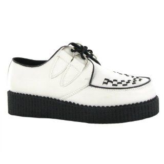 Legend FRE1 White Patent Creepers Womens Shoes Shoes