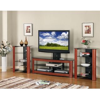 60 in. Corner TV Stand with 2 Component Stands