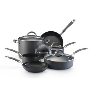 KitchenAid Hard anodized Nonstick 10 piece Grey Cookware Set