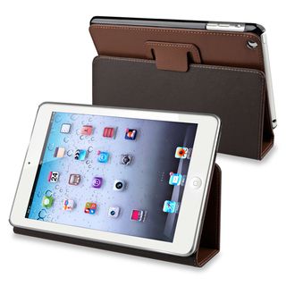 BasAcc Brown Leather Case with Stand for Apple® iPad Mini