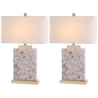 Indoor 1 light Tory Sea Shell Table Lamps (Set of 2)