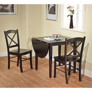 Black 3 piece Country Cottage Dining Set