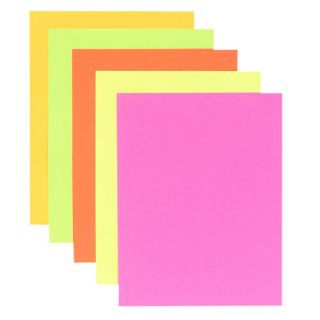Neon Poster Board, 8 1/2x11, Pink (Pack of 100)