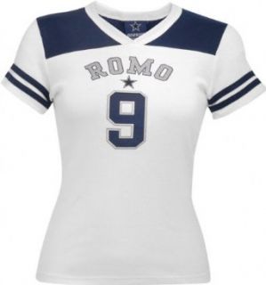 Tony Romo Retro Jersey Dallas Cowboys Womens Tee   Medium