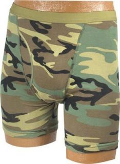 Mens Camouflage Boxer Briefs Underwear Clothing