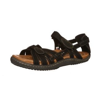 Kalso Earth Womens Imply Black Leather Sandals FINAL SALE