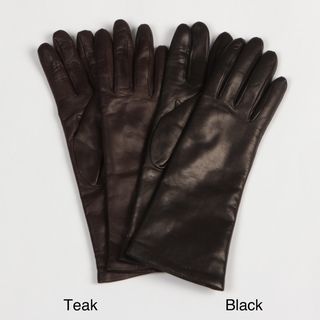 Portolano Womens Cashmere Lined Leather Gloves