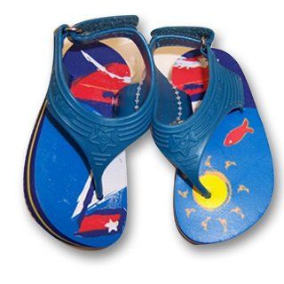 Toddler Boys Blue Flip Flop Thong Sandals Size 9 12 Months Shoes