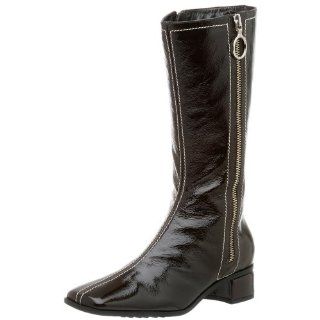 by Marvin K. Womens Volt Mid Calf Boot,Brown Patent,6 B Shoes