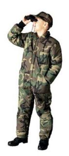 Kids Camouflage Insulated Military Coveralls Clothing