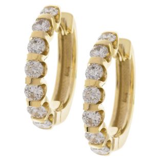 14k Yellow Gold 2ct TDW Diamond Hoop Earrings Today $2,139.99 4.7 (3