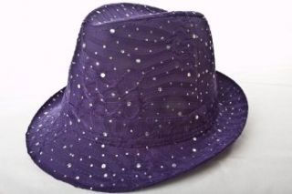 Sparkle Glitter Fedora / Purple / Red Hat Lady Society