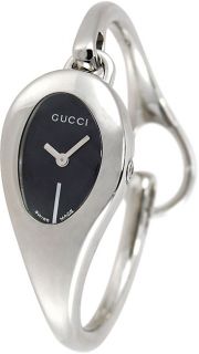 Gucci 103 Horsebit Black Dial Stainless Steel Watch