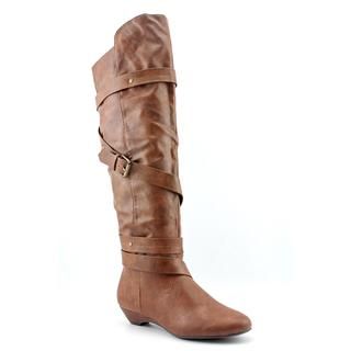 Madden Girl Womens Zippedd Faux Leather Boots