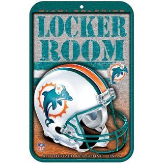 Miami Dolphins Locker Room Personnel Only Sign Sports