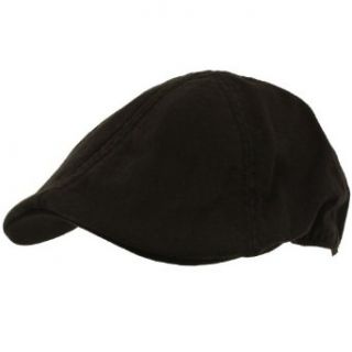 A flex Summer Cotton 6 Panel Ivy Cabbie Hat Black S/M