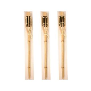 60 cm   Achat / Vente LAMPION   TORCHE Set de 3 torches bambou 60 cm