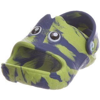  Polliwalks Toddler Bass Sandal,Navy/Lime,10 M US Toddler Shoes