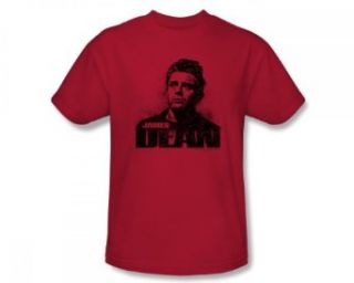James Dean   Dean Graffiti Adult T Shirt In Red Clothing