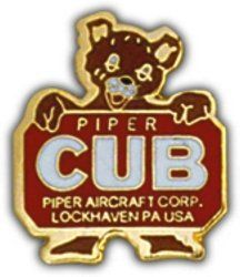 Piper Cub Logo Small Pin Clothing