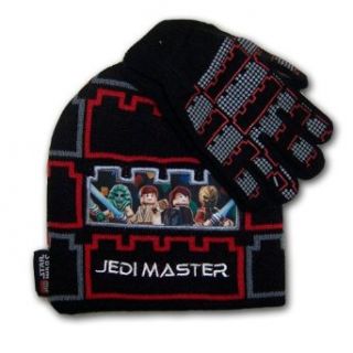 Boys Star Wars Vader Black Beanie Knit Lego Hat and