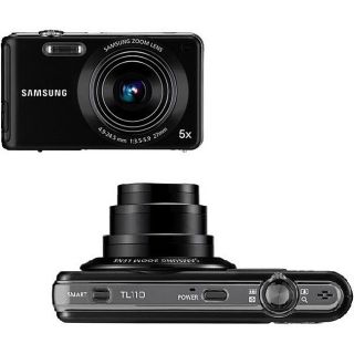 Samsung TL110 Black Digital Camera Bundle (Refurbished)
