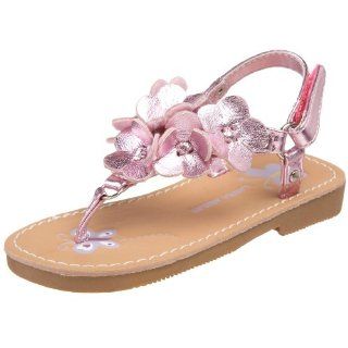 Laura Ashley Toddler 6059 Sandal,Pink Metallic,6 M US Toddler Shoes