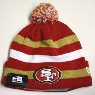 San Francisco 49ers New Era Beanie Hat with Pom   NFL SF