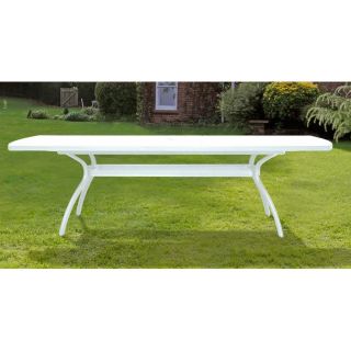 Table extensible blanche 210 / 265 x 108 cm   Achat / Vente TABLE DE