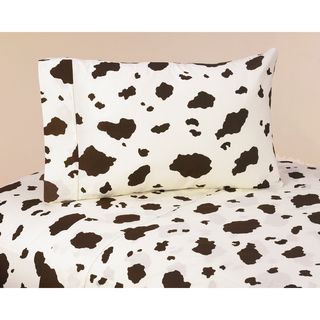 Sweet JoJo Designs Wild West Cowboy Bedding Collection Cow Print Sheet