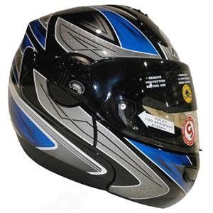 Nolan N102 Outlaw N Com Helmet   X Small/Black/Blue  