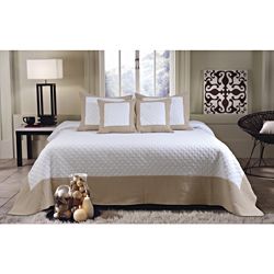 Brentwood Deluxe 5 piece Ivory/Taupe Bedspread Set Today $119.99 4.6