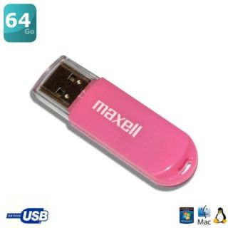 Maxell Clé USB E300 64Go Rose   Achat / Vente CLE USB Maxell Clé USB