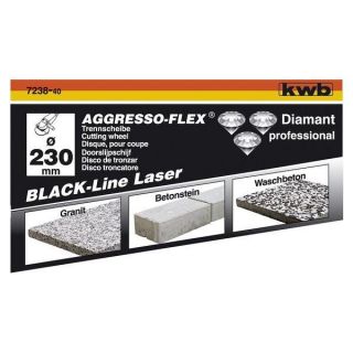 line 115 à segments soudés laser KWB   Disque diamant black line 115