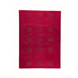 Hand tufted Malm Red Wool Rug (83 x 116)
