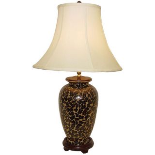 Leopard Print 1 light Porcelain Table Lamp