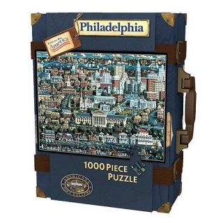 Explore America 1,000 pc Philadelphia Suitcase Puzzle