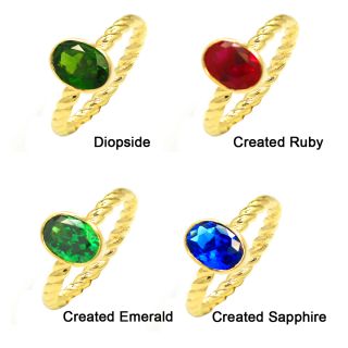 De Buman Goldplated Sterling Silver Gemstone Ring Today $29.99   $44