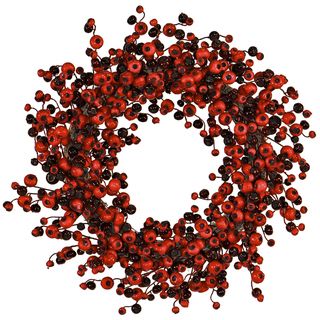 24 inch Red Berry Holiday Wreath