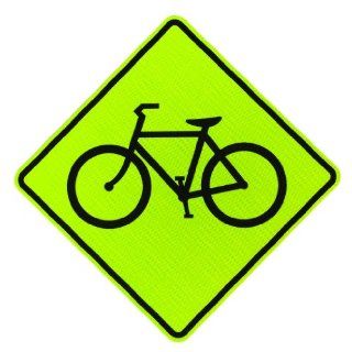 Elderlee, Inc. 9830.111 Bicycle Crossing Sign, MUTCD W11 1, 3M Diamond