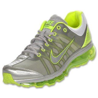 com NIKE Air Max+ 2009 Mens Running Shoes, Silver/White/Volt Shoes