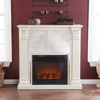 Kidwell Ivory Electric Fireplace
