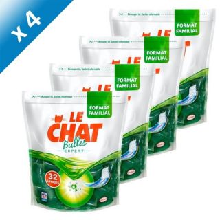 LE CHAT Expert Recharge 32 Capsules x4   Achat / Vente LESSIVE LE CHAT