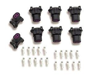 Holley 534 112 Fuel Injector Connectors   Package of 8  